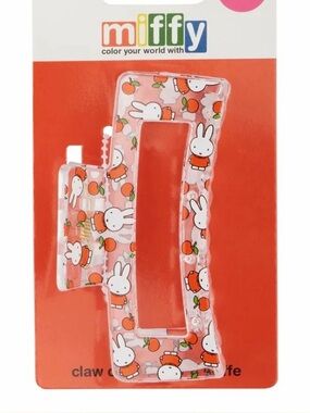 NEW Miffy Orange Hair Claw Clip Bunny Kawaii